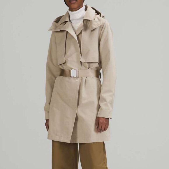 lululemon athletica Jackets & Blazers - Lululemon Always There Short Trench Coat Raw Linen
